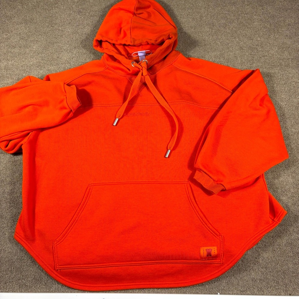 Savage X Fenty Hoodie Unisex Adult M Orange Essential Logo Oversized Sweatshirt